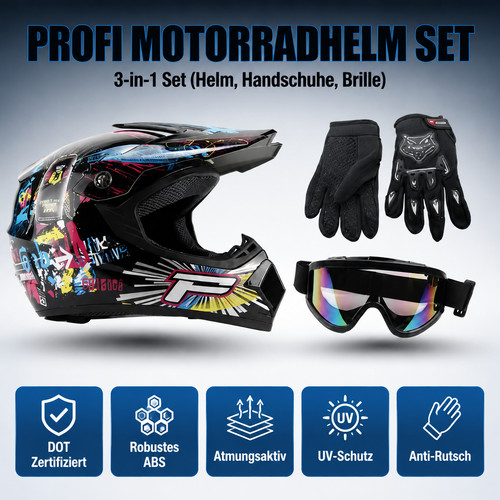Rollerhelm brillen handschuhe - rollerhelm,