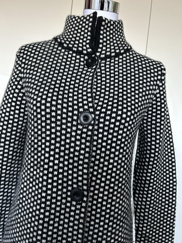Strickmantel cocogio schwarz - strickmantel,