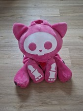 Rare Skelanimals pink Kit the Cat Plush Backpack Collector Item 