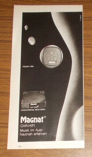 Seltene werbung magnat mca - werbung, mca-130
