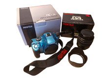 Pentax K-X 12.4MP Digitalkamera Body KX - Türkis mit SMC DA 18-55mm Objektiv