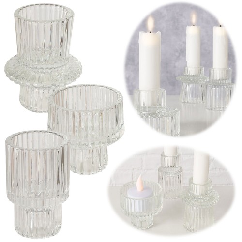Glas kerzenständer davos klar - glas,