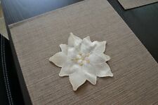 8.,älteres Deckchen Tischwäsche Deko Natur Weihnachtsstern vintage festlich