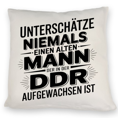 Ddr nostalgie spruch kissen - ddr,