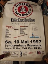 Plakat Musikfest House Marke in Presseck 1997, 60 x 43 cm BärenMarke ?
