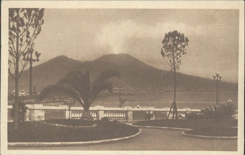 Napoli italien rppc vesuv - rppc,