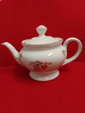 Teekanne Porzellan selten Antik Zeh Scherzer Bayern floral ca. 1,2 Liter Top