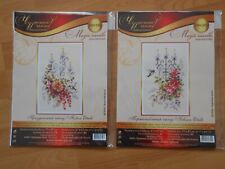 Stickvorlagen Stickbilder Kreuzstich Set Stickpackungen Blumen Zählvorlagen