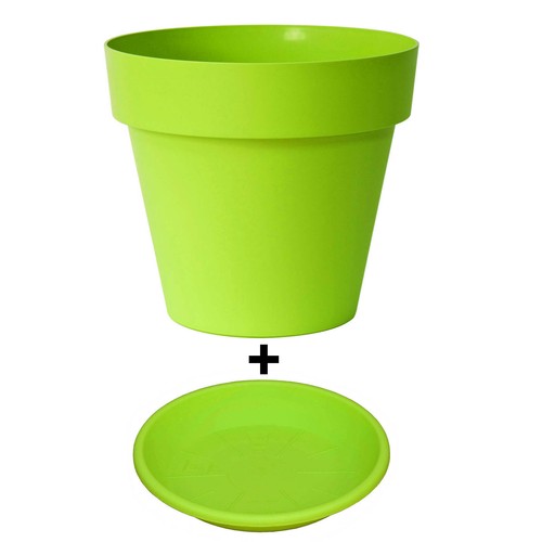 Blumentopf mit untersetzer - blumentopf,