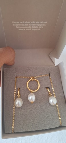 Schmuckset goldfarben weiß - schmuckset, goldfarben/weiß