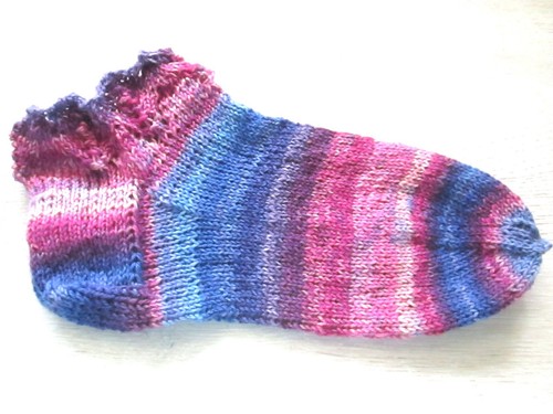 Handgestrickte sneaker socken - handgestrickte,