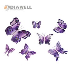 7er Set 3D Schmetterlinge