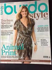 Burda style, Ausgabe 09/2011...Trachten...Animal Print...Zeitschrift...Nähen