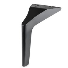 Möbelfuß 180 mm Metall schwarz matt – Sofa Bein, Tischbein, Bettfuß, Schrankfuß