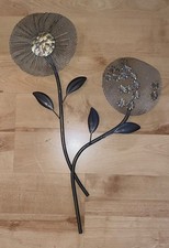 Wanddeko aus Metall "Blumen" 