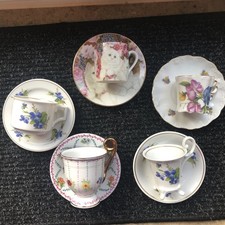 Porzellantassen, Sammeltassen, 5 Stück im Konvolut 