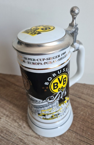 Porzellan bierkrug mit - porzellan,