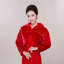 Damen Braut Kunstfell Schal