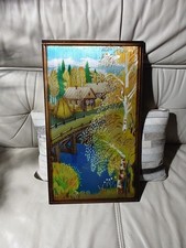 Rarität Altes UDSSR Russisches Blech-Bild Kirgisistan Souvenir 1990 Markiert Rar