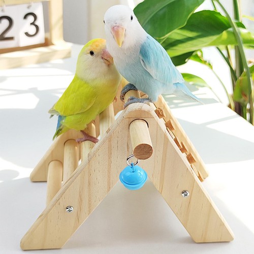 Holz papagei spielständer - holz,