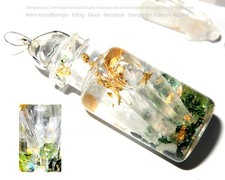 Glücksbringer Kristallgarten Glück, Turmalin, Peridot, Phiole, Grün Reiki, Eso