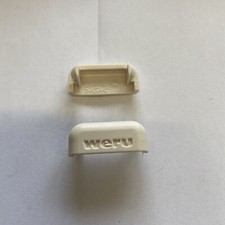 20 St. Wasserschlitzkappen Entwässerungskappen Weru Fenster PVC, Farbe: „Creme“