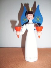 Richard Glässer Original Erzgebirge Großer (ca. 15 cm) Engel / Kerzenhalter