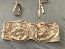 Bh trägerlos ( Träger dabei), 90C, neu, hautfarben , Spitze