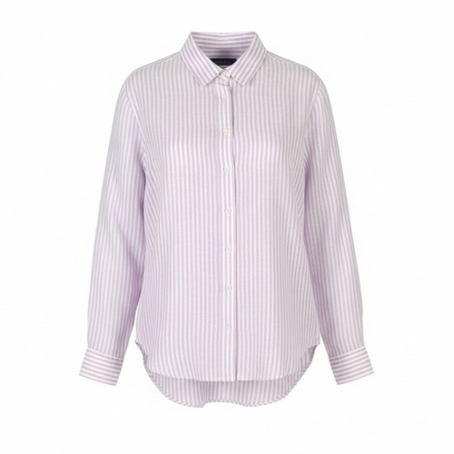 Gant reg leinen streifen damen - leinen,