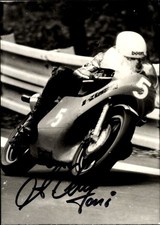 Foto Motorradrennfahrer Toni Mang, Kawasaki, Autogramm - 11421167