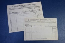 1929 / 33, 2x Rechnung Tabak