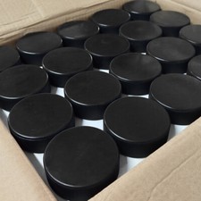 Eishockey Game Puck für Spiel Match Training 100 Stück - Senior, schwarz, NEU 