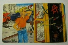 Telefonhäuschen Schluss mit Vandalismus  12 DM  OHNE Guthaben  (TK 24)