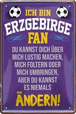 Blechschild Fußball Hier