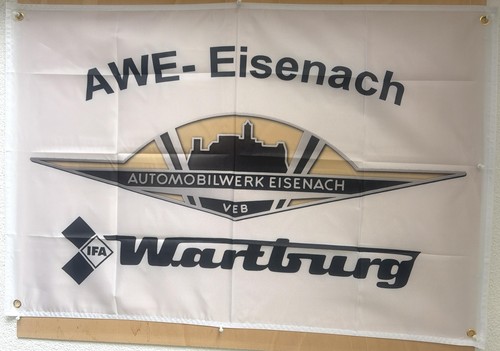 Wartburg fahne awe eisenach - ,