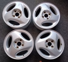 4 Originale Opel Corsa B Combo Vectra B Alufelgen 5,5x14 ET49 4x100 14 Zoll 