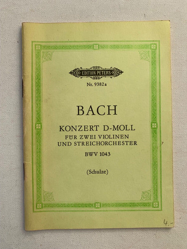 Noten bach konzert - j.s., bach.