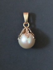 585er Gold Anhänger mit Akoya Perle 14K  Gold Anhänger