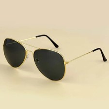 Sonnenbrille Pilotenbrille Fliegerbrille Brille Gold Grau Stylisch Cool