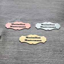 Namensschild, Klingelschild, Briefkasten, Türschild, Gravur, selbstklebend 0,8mm