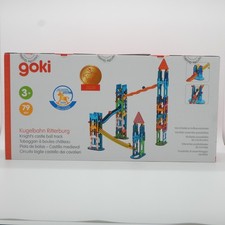 goki Kugelbahn Ritterburg - Murmelbahn Bausatz Holz Kugelbahn - NEU & OVP