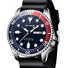 BEN NEVIS Divers Edelstahl Quarz Armbanduhr Coca Lünette 🚚 SCHNELL & GRATIS