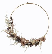 Kranz zum Hängen Trockenblumen-Look 39 cm (1121227) Herbstdeko Trockenkranz Deko