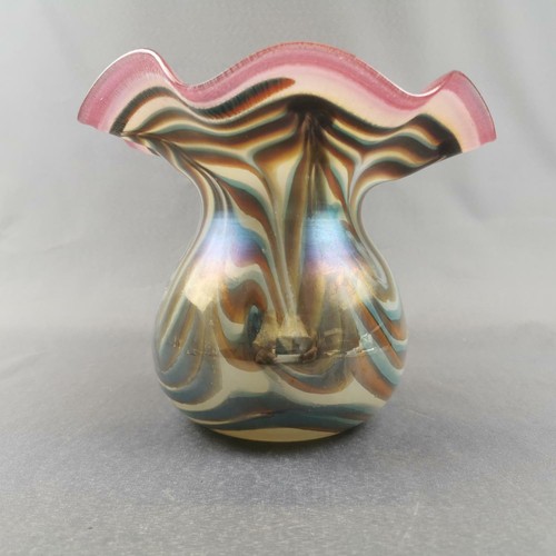 Vase fächervase irisierend - vase,, fächervase,