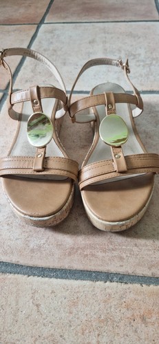 Damen schuhe sandalen beige - schuhe,