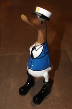 Holz ente kapitän 25cm - ente,