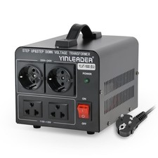Yinleader 1500VA Ringkern-Transformator 1500 Watt - In: 110V/220V Out: 110V/220V