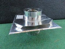 Dehnfugenblech mit Hinterlüftung für Schornstein / Kamin,  ø 180 mm, Neuwertig