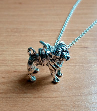 Lagenlook Anhänger Mops Kette Dog Hund Charm