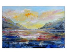Acrylbild Gemälde Gardasee
